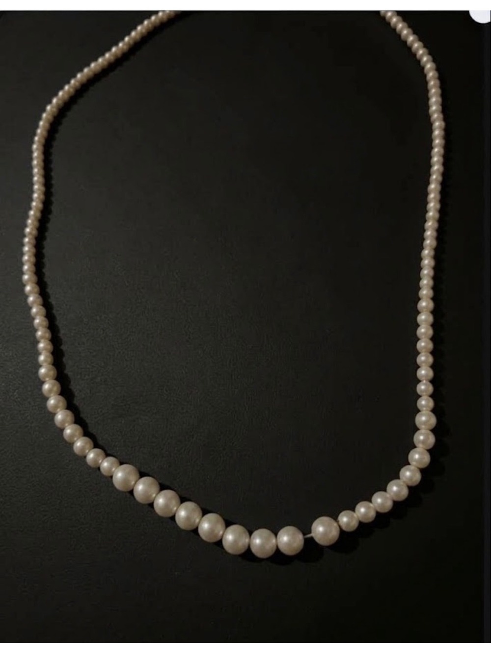 Vintage Graduated Pearl Strand Necklace